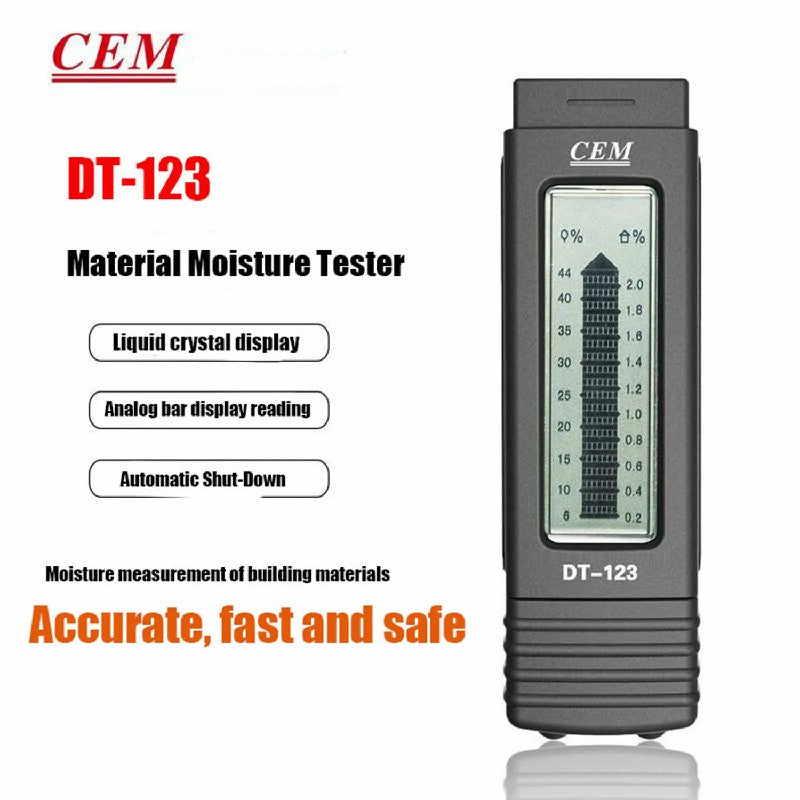 CEM DT-123 DT-125 DT-129 Professional Moisture Tester Wood Moisture Content Tester Paper Building Materials Humidity Detector CEM DT-123 DT-125 DT-129 Professional Moisture Tester Wood Moisture Content Tester Paper Building Materials Humidity Detector